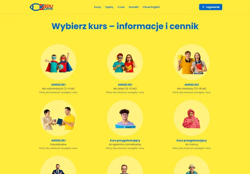 EduCentre website homepage